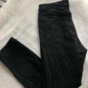 H&M black high rise straight leg jeans